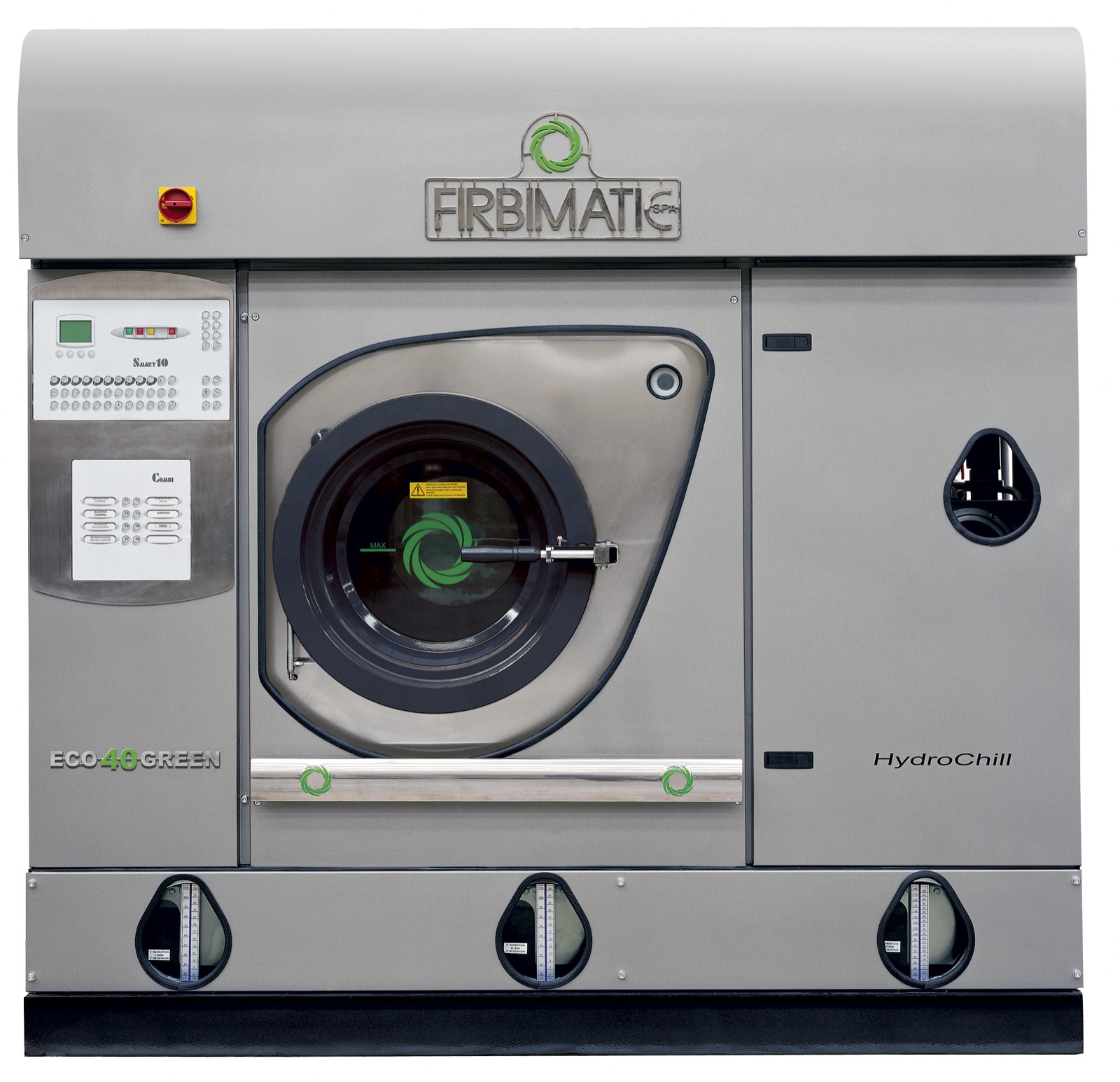 EcoGreen 40 Firbimatic FMB dry-cleaning machine archive model photo from Corbett Equipment records