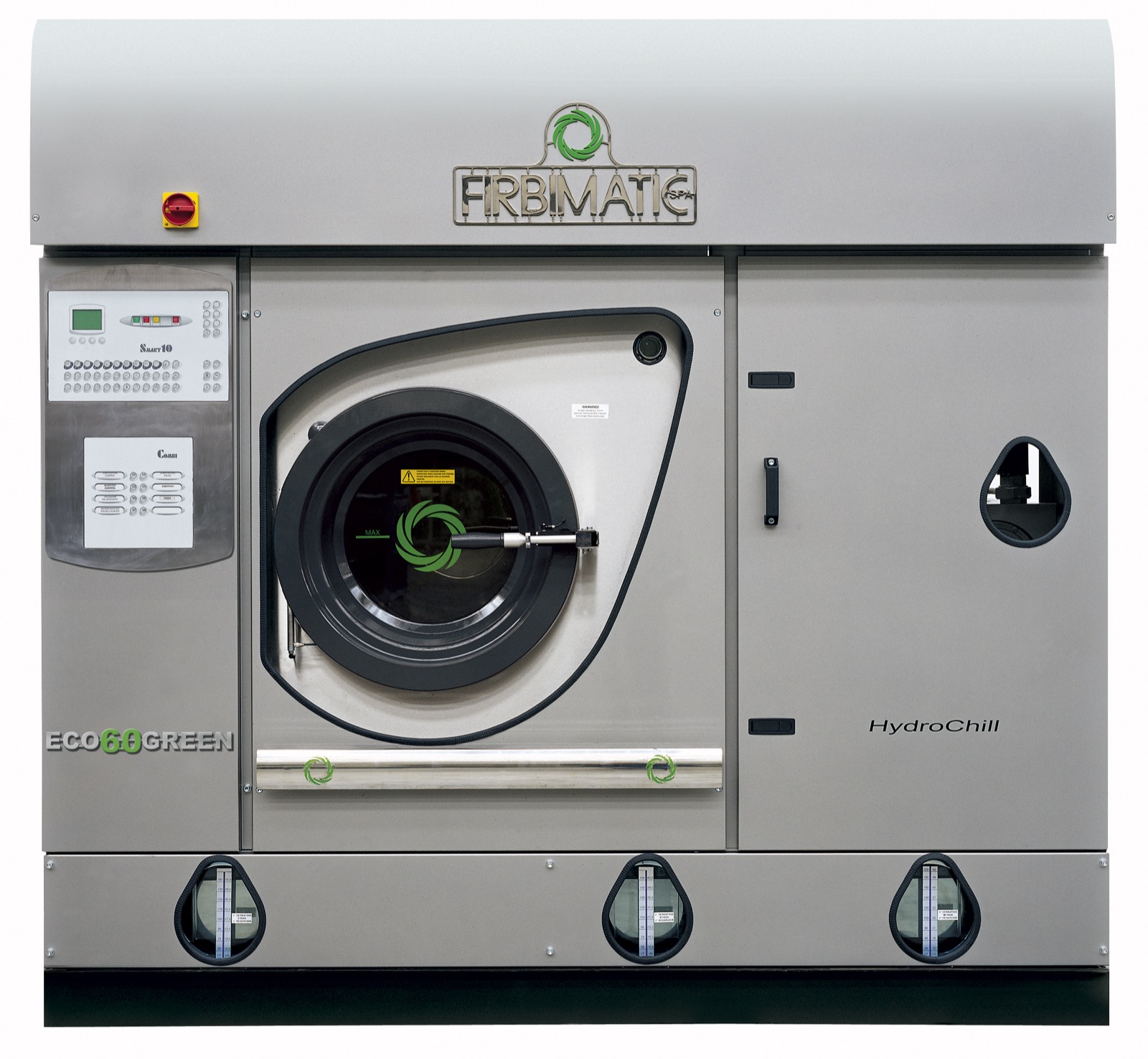 EcoGreen 60 Firbimatic FMB dry-cleaning machine archive model photo from Corbett Equipment records