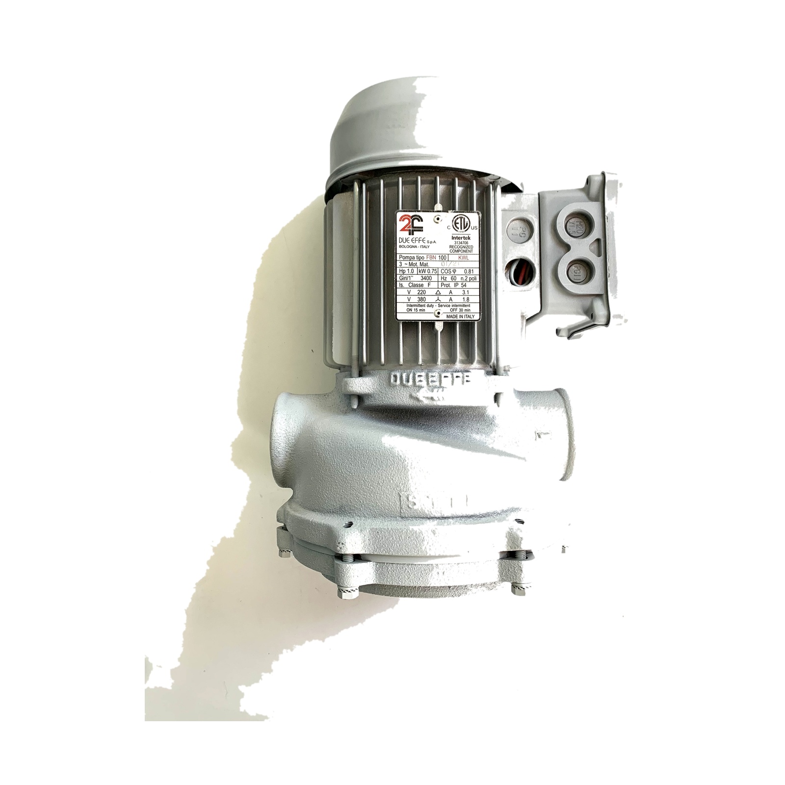 FBN100 KWL Due Effe Pump Motor 0702173 product photo